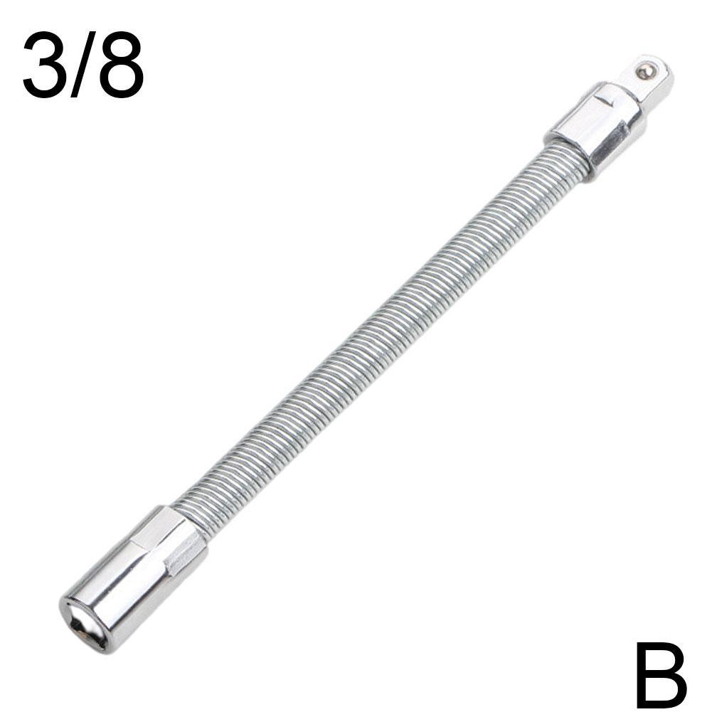 Electric Wrench Sleeve Socket Extension Tool Universal Rod Bendable flexible shaft Hose Cardan Shaft Connection Soft Metal Link: B