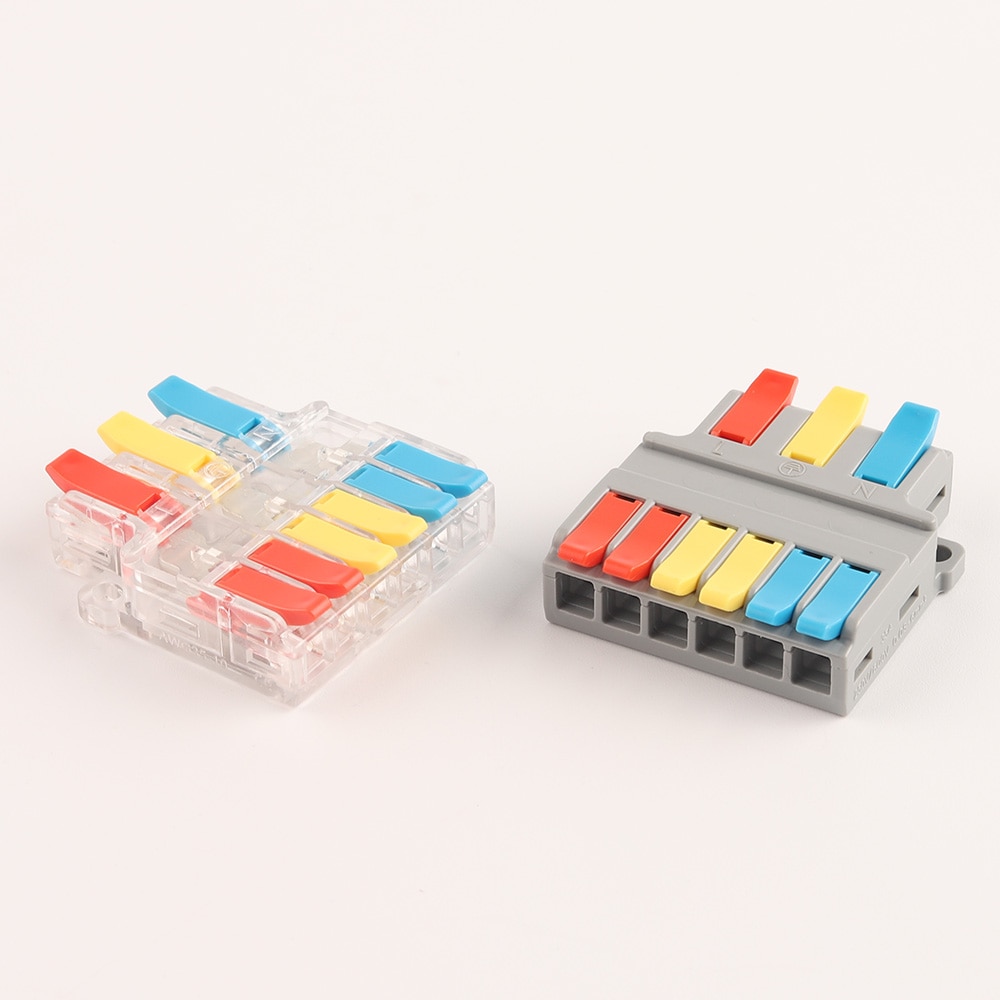 Séparateur électrique rapide-connecteur de fil SPL à insertion universelle bornier de fils de câblage de 0, 5 à 6 mm2/sortie de 0.5 à 4 mm2