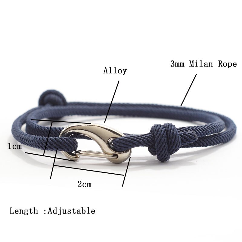 Verstelbare 3mm Dunne Koord Armband Homme Dubbellaags Handgemaakte Geweven Touw Armband Pulseras Hombre Legend Armband Mannen Joias