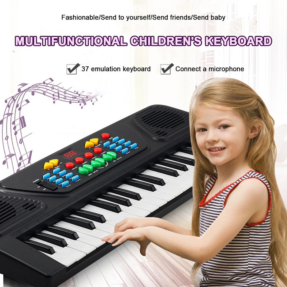 37-- tasters digitalt elektrisk piano keyboard bærbart multifunksjonelt keyboard med mikrofon musikk keyboard elektrisk keyboard