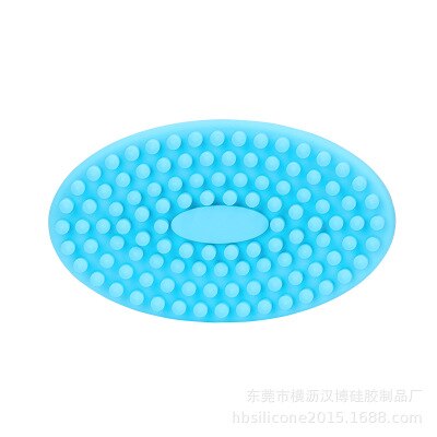 Cepillo de masaje seco de silicona para cuerpo, esponja de baño para cuerpo, anticelulitis, espectáculo de baño, esponja de masaje seco, Bast Wisp: Lt Blue