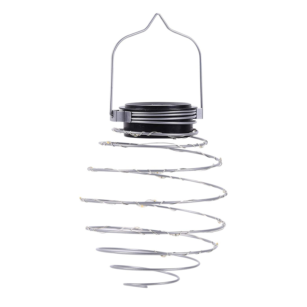 Lampe LED Solaire en Spirale, Lanternes Créatives d'Art en Fer, pour l'Extérieur, le Jardin, le Porche, le Chemin, la Cour