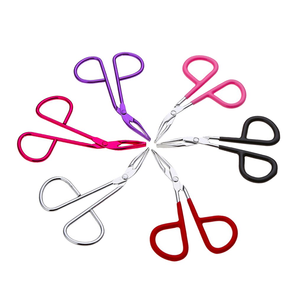 Hair Remove Scissors Flat Tip Eyebrow Tweezer Clamp Clipper