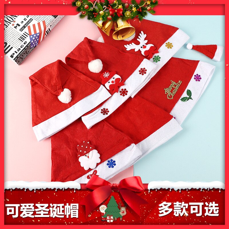 Christmas Cap Christmas Children Adult Hat Santa Claus Snowman Reindeer Cap Party Celebration Hat