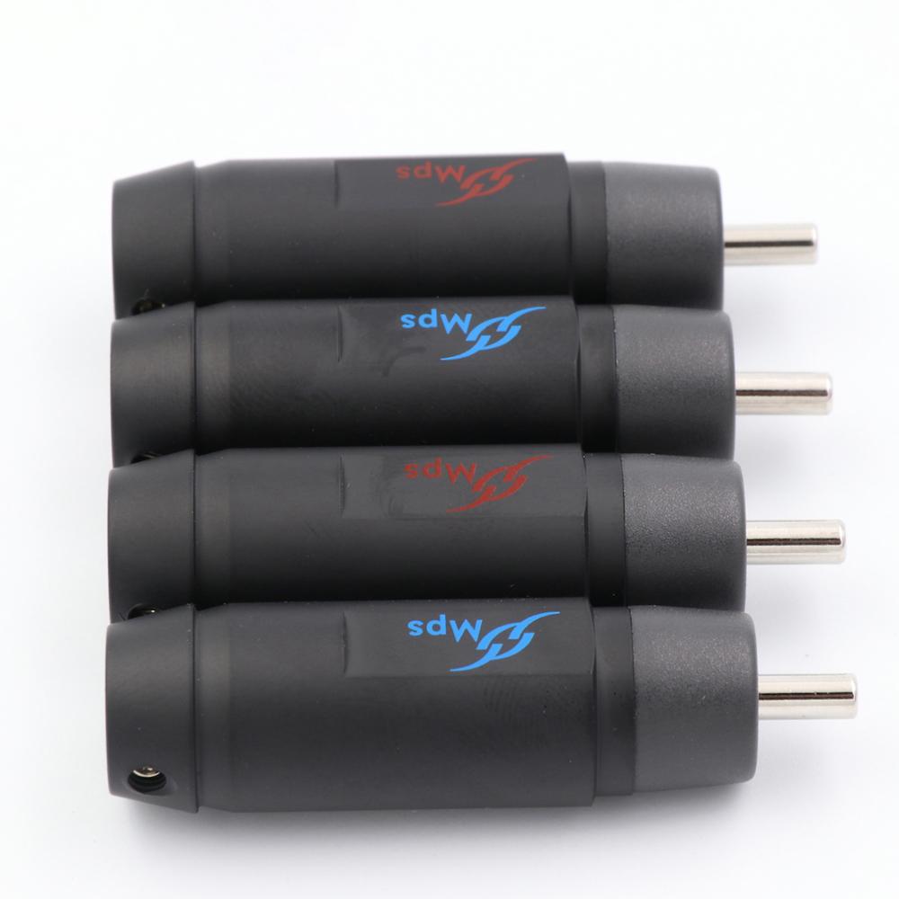 MPS 8G/10G conector RCA conector de señal para CD DVD amplificador DAC oro /rodio plateado cobre