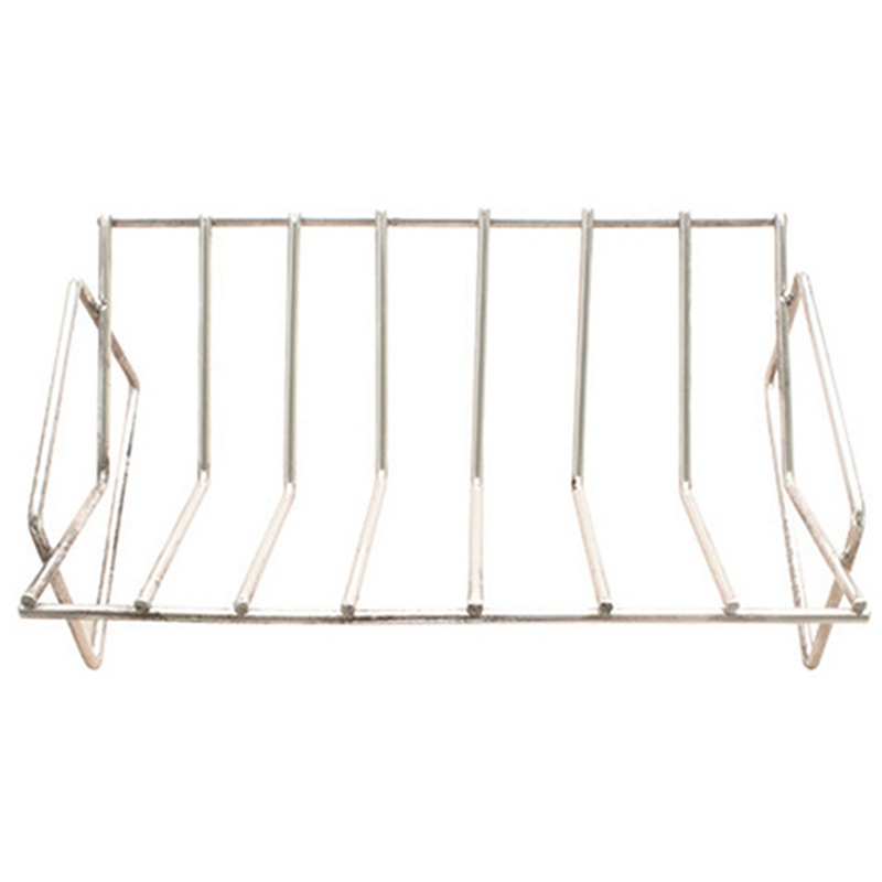 1 Pcs BBQ Rib Rack Grilling Rib Rack &amp; 1 Set Smoker Box for Wood Chips