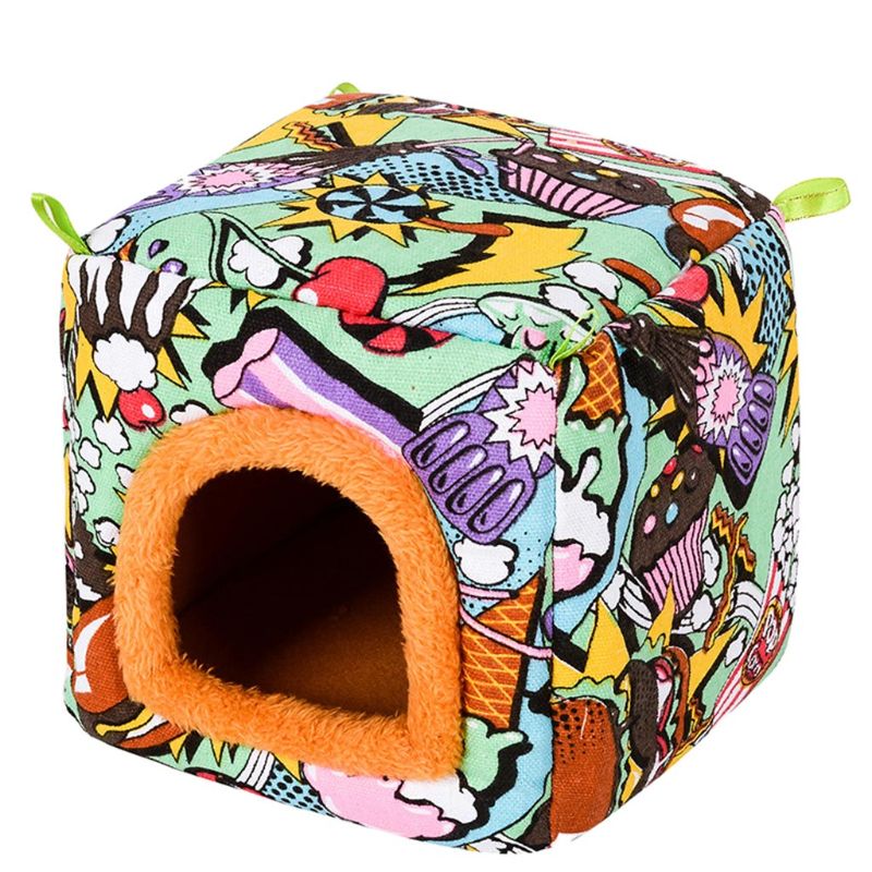 2 stuks wasbare cavia-bedden en schuilplaatsen - kooi-accessoires
