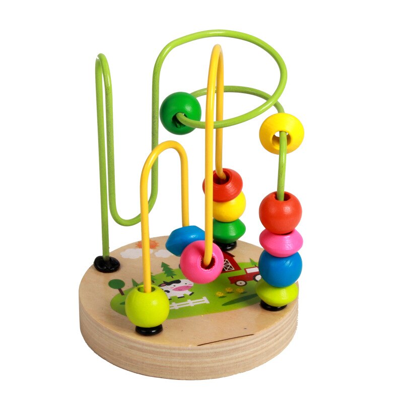 Mini Mathematik Spielzeug Matze Achterbahn Zählen Kreise Korn Draht Früer Pädagogische Karikatur Tiere Holz Spielzeug Für Chilrden Kind Baby