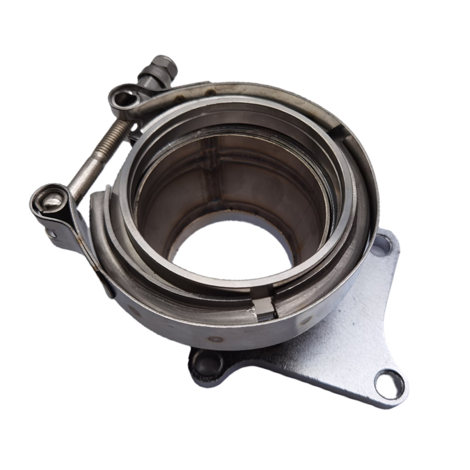 Adaptateur de Conversion T3 T3/T4 5 Turbo, bride de tuyau de descente à bande V de 2.5 pouces