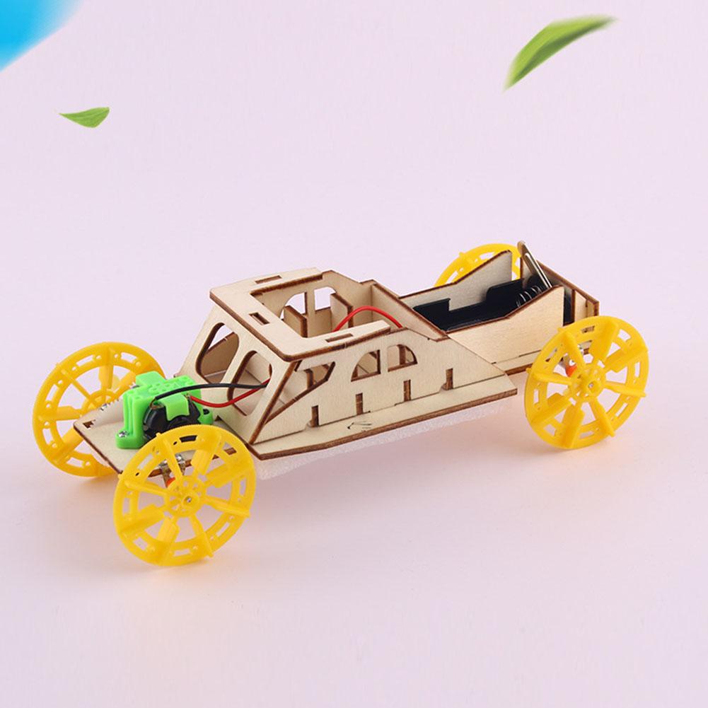 Fun DIY Wood Car Develop Endurance and Concentration Multi-function Materials Kit Early Education Assembly Toys