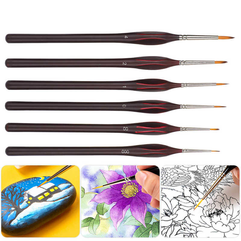 Hook Wire Paint Brush Nylon Brush Hair Gouache Watercolor Painting Pen Art Supplies