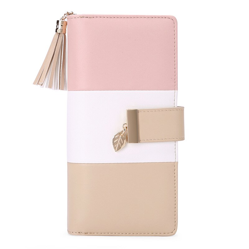 RFID Blocking Women's Functional Wallet Leather Zipper Long Glint Card Holder Ladies Coin Purse Phone Wallet