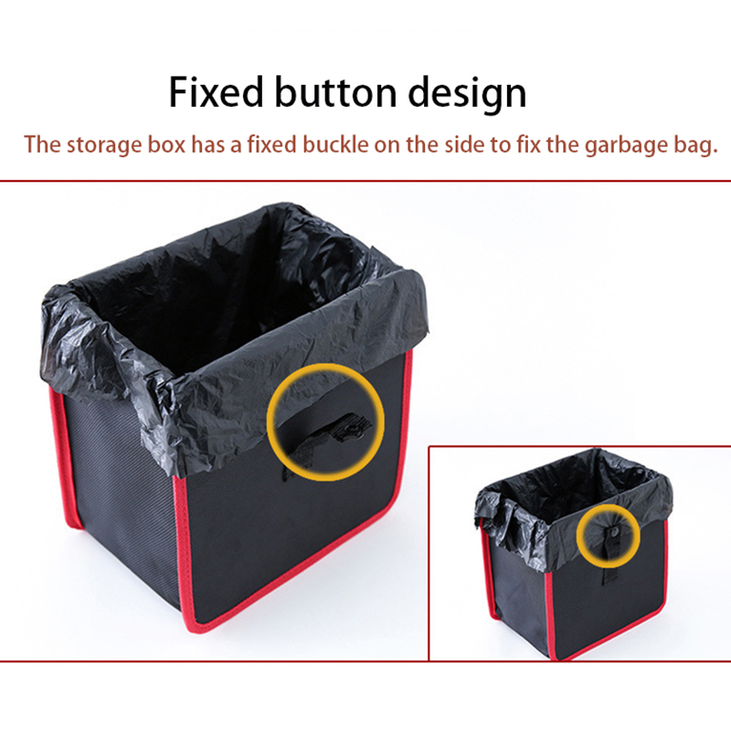 Auto Prullenbak Draagbare Drive Bin Opknoping Prullenbak achterbank opbergtas Waterdichte Vuilnisbak organizer box