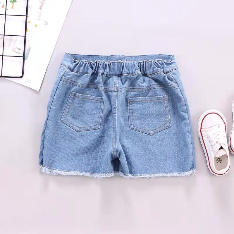 Girls Denim Shorts Teenagers Summer Cool Handsome Short Pants Kids Beach Clothes Children's Shorts For Teenage Boy