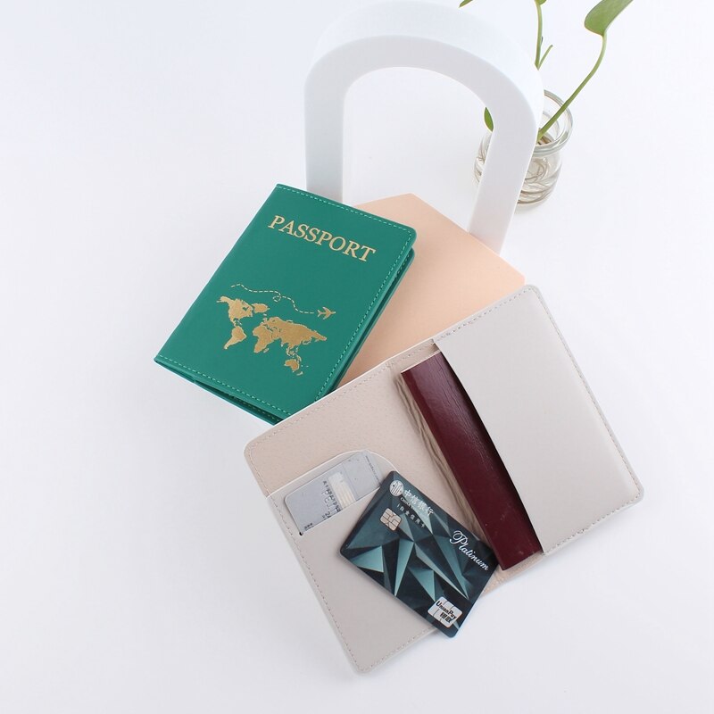 Mode Vrouwen Mannen Paspoort Cover Pu Lederen Travel Id Credit Card Paspoorthouder Packet Portemonnee Portemonnee Tassen Pouch Beschermhoes