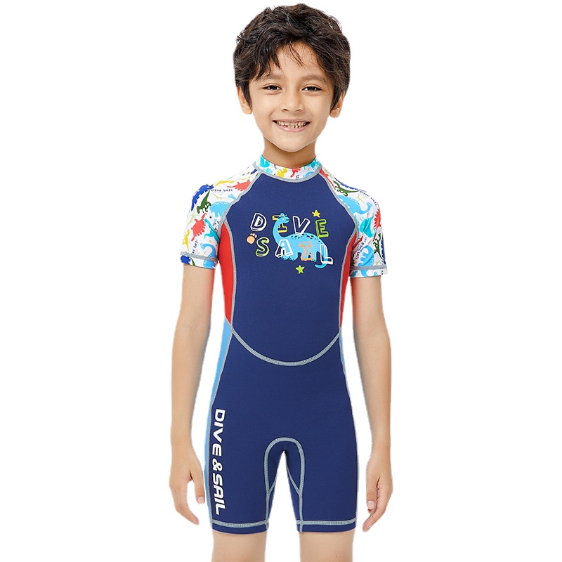 2Mm Neopreen Jongen Warm Wetsuit Korte Een Stuk Wetsuit Kinderen Zwemmen Surfen Zonnebrandcrème Kwallen Kleding: Xl