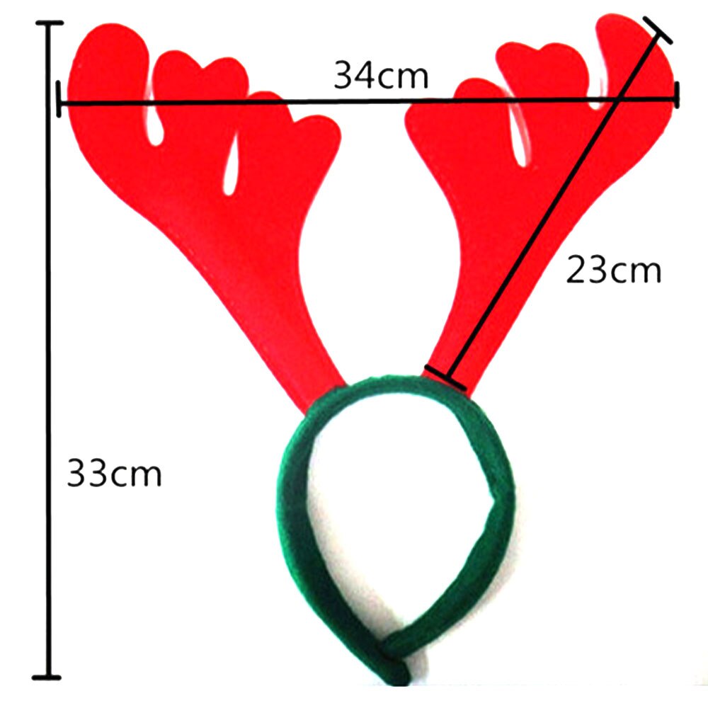 6 Pcs Reindeer Antlers Headbands Christmas Hair Hoop Pet Costume Headpiece for Kids Party Christmas Headdress Props