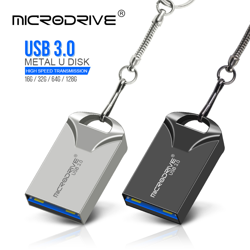 Szybki dysk flash usb 3.0 metalowy 16gb 32gb 64gb 128gb, wodoodporny pendrive usb, mini pamięć usb z brelokiem