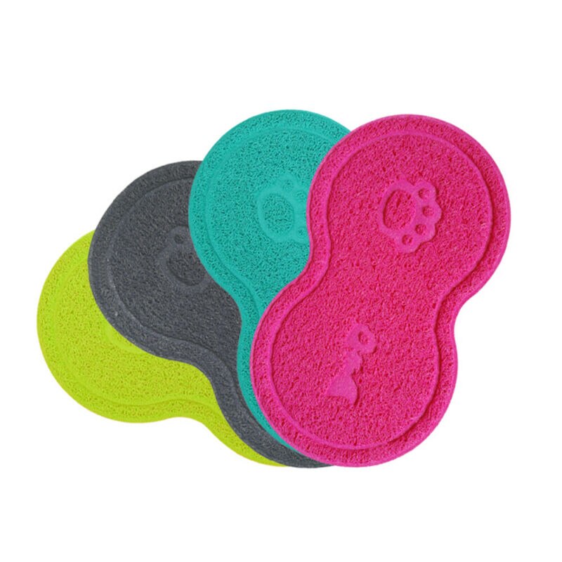 ¡Novedad de ! Alfombra de cama para gatos a la , recogedor de suciedad, agua, arena, cuenco, Mantel Individual para gatos, accesorios
