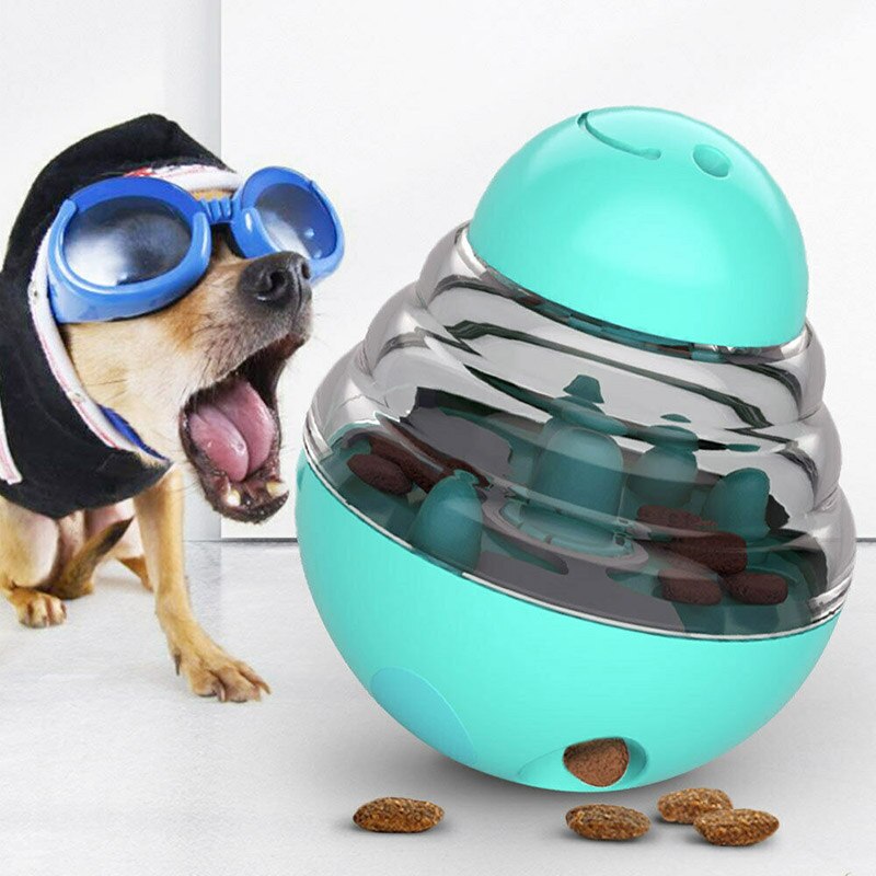Cat Flap Door with 4 Way Security Lock Dog Flap Door for Dog Cats Kitten ABS Plastic Small Pet Gate Door Kit Cat Dogs Flap Doors: Blue Slow Feeder