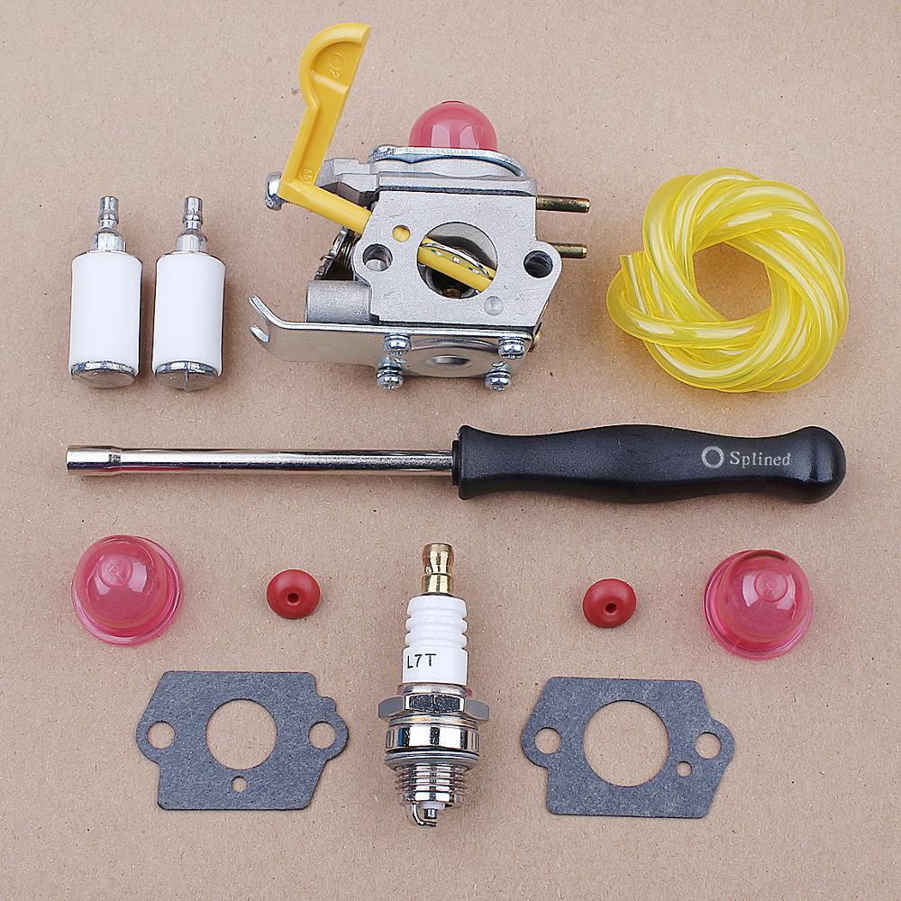 Carburetor for ZAMA C1U-W18 Poulan Weedeater Featherlite FL25C FX26SC XT260 FL20 FL26 Gas Trimmer 530071752 530071822