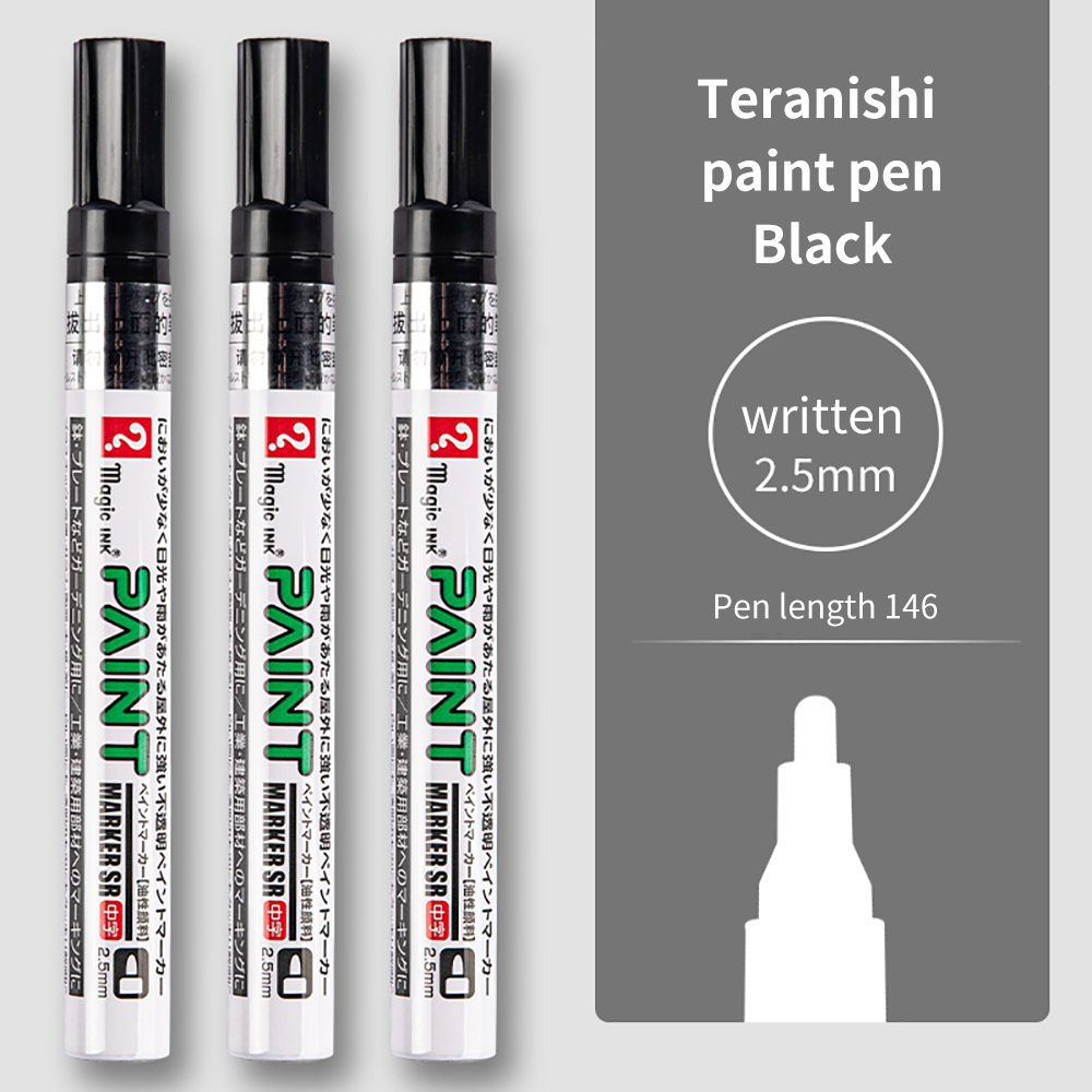 2/3 stk. permanent tusjpenn for maling, 1.2mm/2.5mm hurtigtørkende vanntette tusjer for stein, dekk, slitebane, gummi, stoff, metall: Burgunder