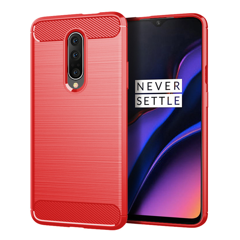 Funda de fibra de carbono para Oneplus 7pro 1 + 7 Pro, Fundas de silicona a prueba de golpes, protección completa para One Plus 7Pro, funda trasera para teléfono