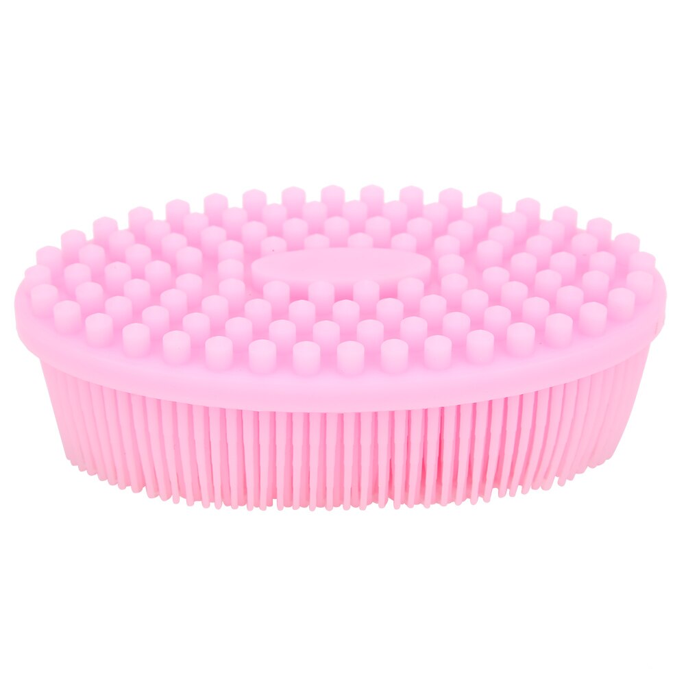 Exfoliërende siliconen badborstel, reinigingsborstel, babyshampooborstel, gezichtsscrub, zachte badborstel voor lichaamshaar: Default Title
