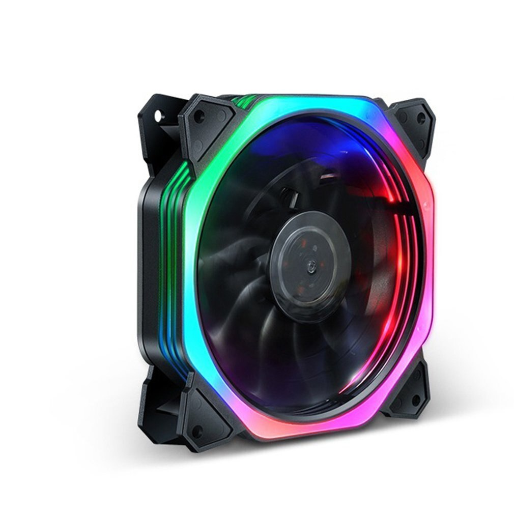 12cm LED Fan 120mm 3PIN/4PIN/6PIN PC Desktop Computer Case Cooling Cooler Fan 6 Heat Pipes GPU CPU Cooler Double Halo Light