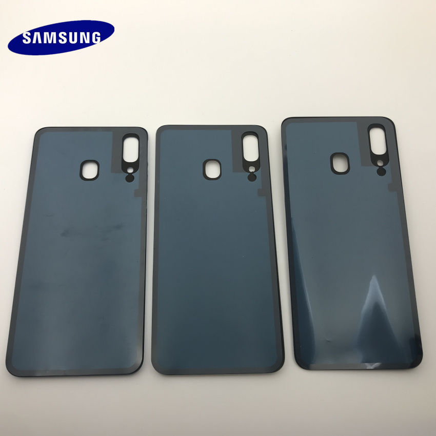 Original Samsung Galaxy A20 A30 A40 A50 A70 Battery Back plastic Cover Door Housing Replacement Repair Parts