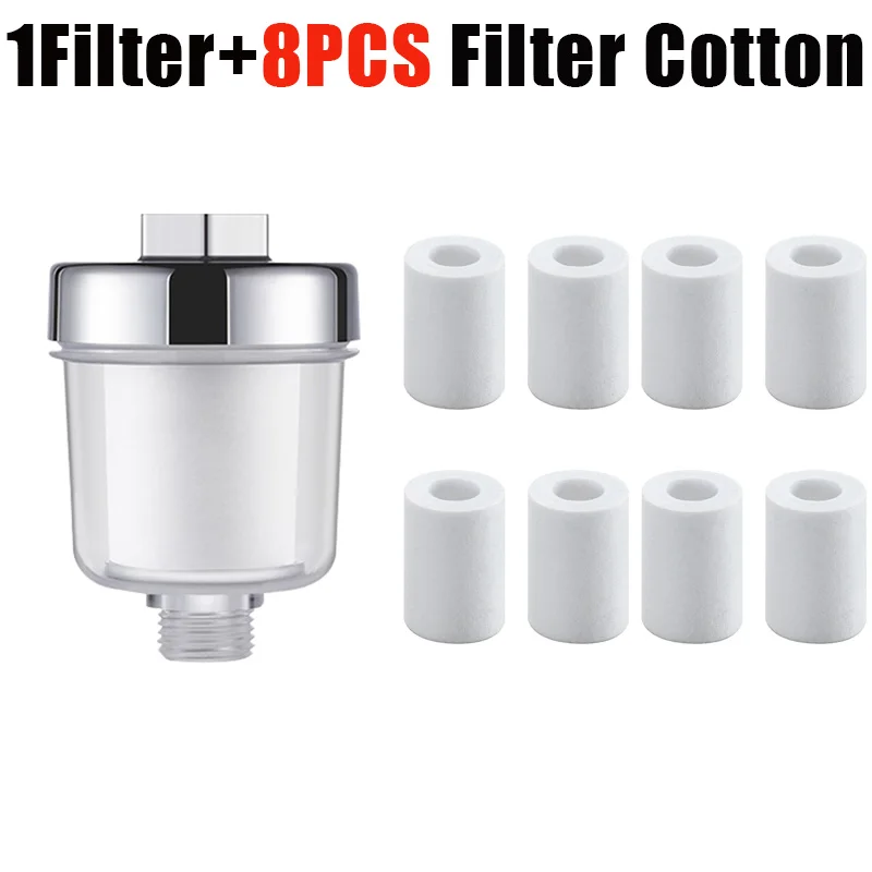 Kit purificador de salida de agua, filtro Universal para grifo, cocina, baño, filtro de ducha, sistema de filtración de baño transparente para el hogar: naranja