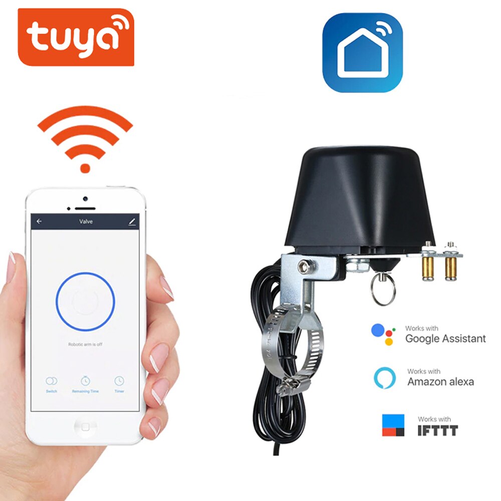 Wifi Smart Control Waterklep Domotica Uitschakeling Gasklep Compatibel Met Alexa Google Home Uitschakeling Controller