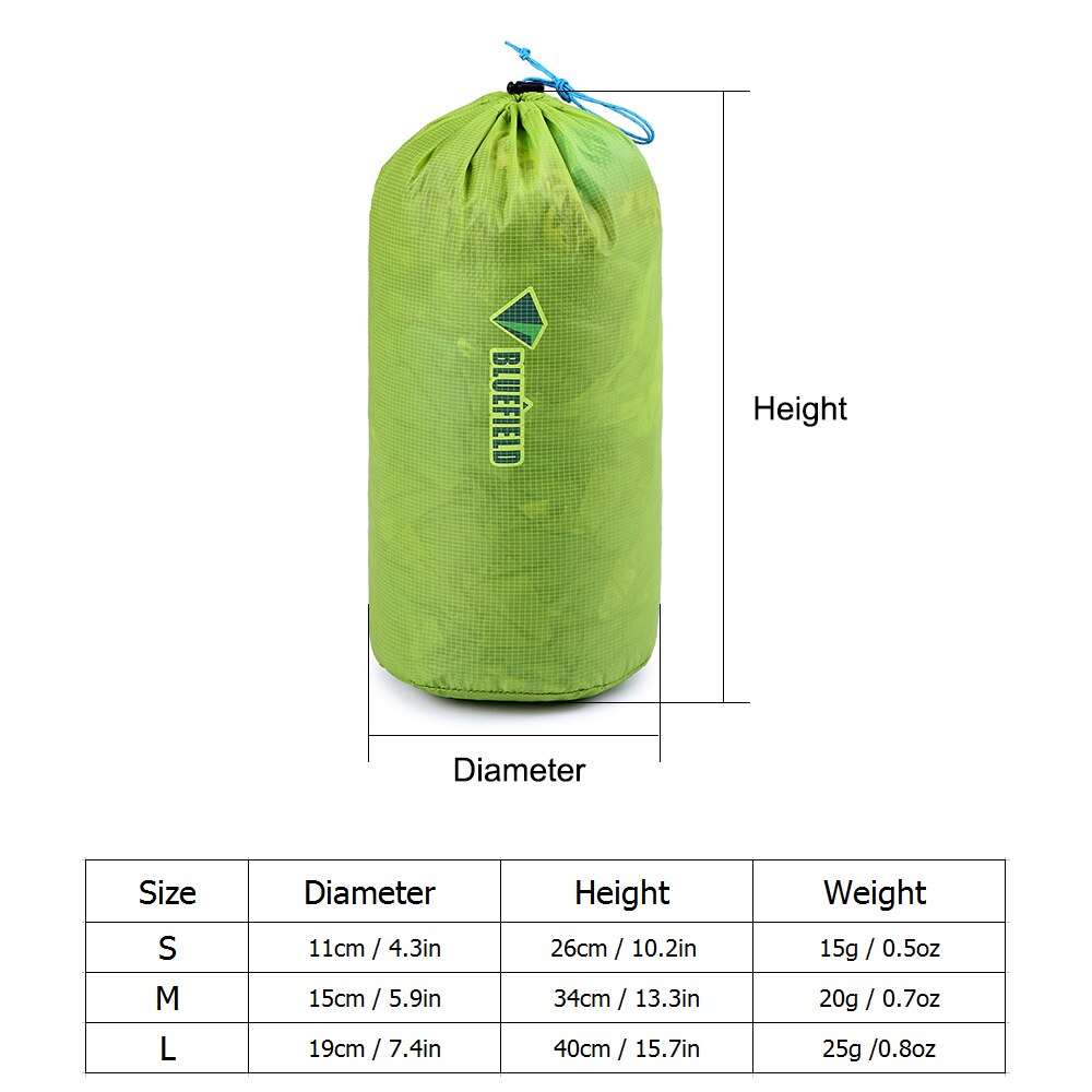 River Trekking Bags Outdoor Equipment Camping Trekking Drifting Dry Bag Drawstring Bag Nylon Water Repellent Bag Tent Peg Pouch