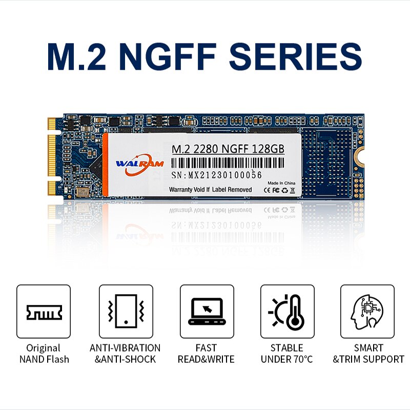 Walram M.2 Ssd Nvme 128Gb 256Gb 512Gb 1Tb M.2 2280 Pcie Ngff Ssd Hdd Interne Solid state Drive Voor Laptop Desktop