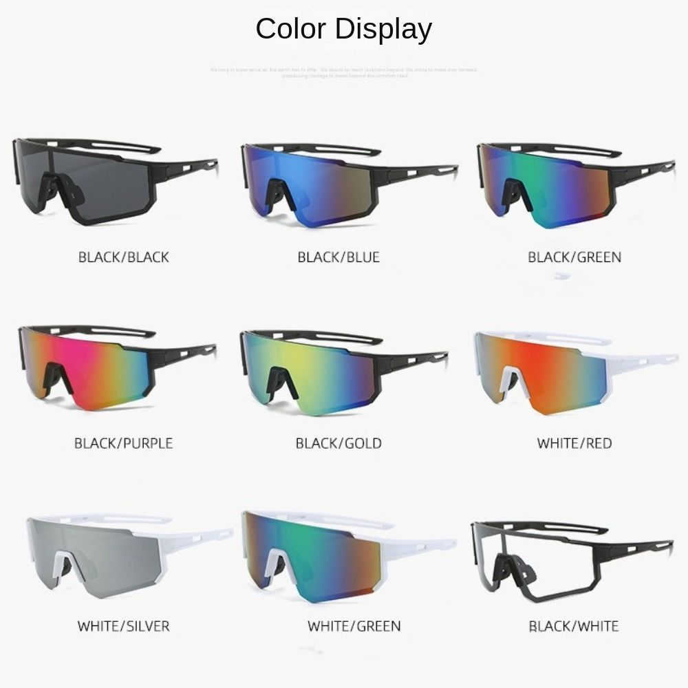 Uv400 cykelsolglasögon personliga hd-linser vintage uv-resistenta cykelglas överdimensionerade vindtäta utomhussportglasögon motocross