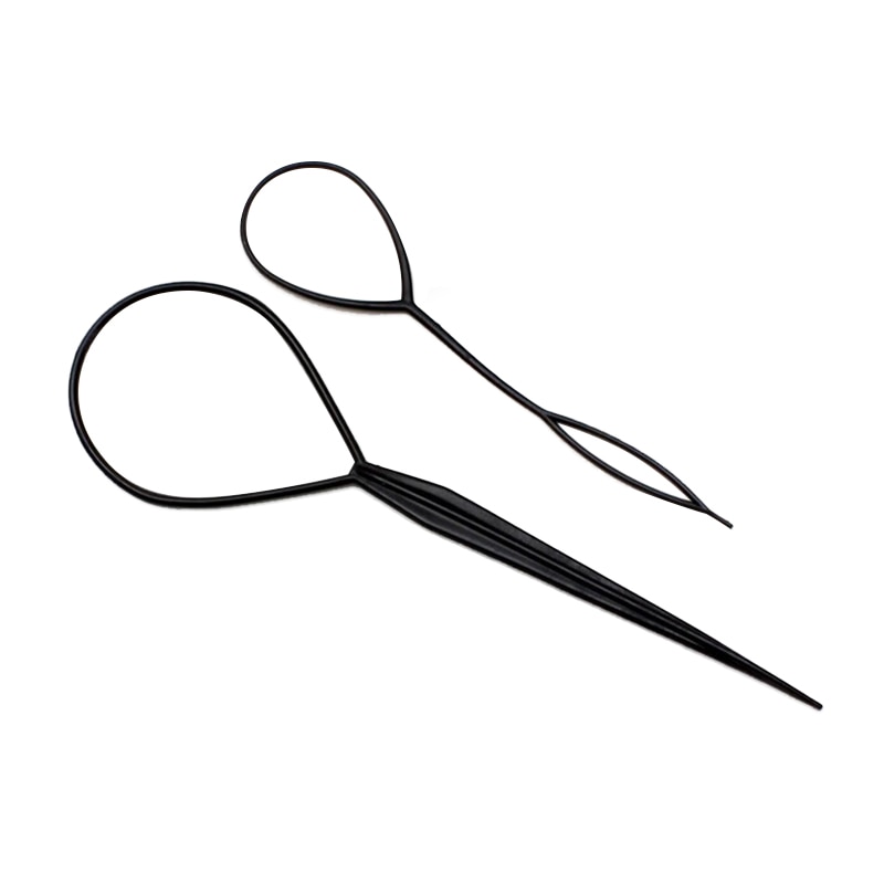 Pratique facile à utiliser 2 pièces Topsy queue cheveux tresse queue de cheval fabricant outil de coiffure accessoires de cheveux outil de fabrication de cheveux