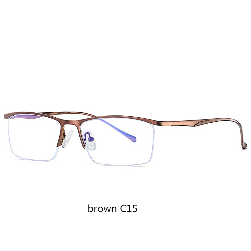 Roupai Blauw Licht Glazen Voor Mannen Computer Gaming Straling Ray Blauw Blokkeren Bril Blocker Bril Lentes Para Computadora: brown C15
