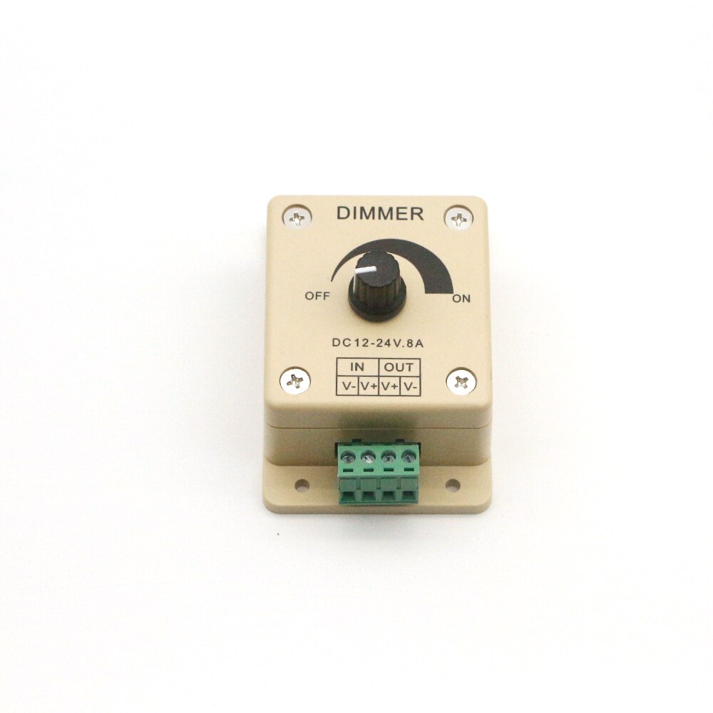 LED Dimmer DC 12V 24V 8A Verstelbare Helderheid Lamp Driver Enkele Kleur 5050 5630 led Strip Licht voeding Controller