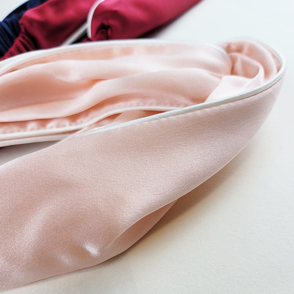 Suyareplsauna-Bandeau uni rose marine pour femme, véritable bandeau pour filles, accessoires pour cheveux, 100%