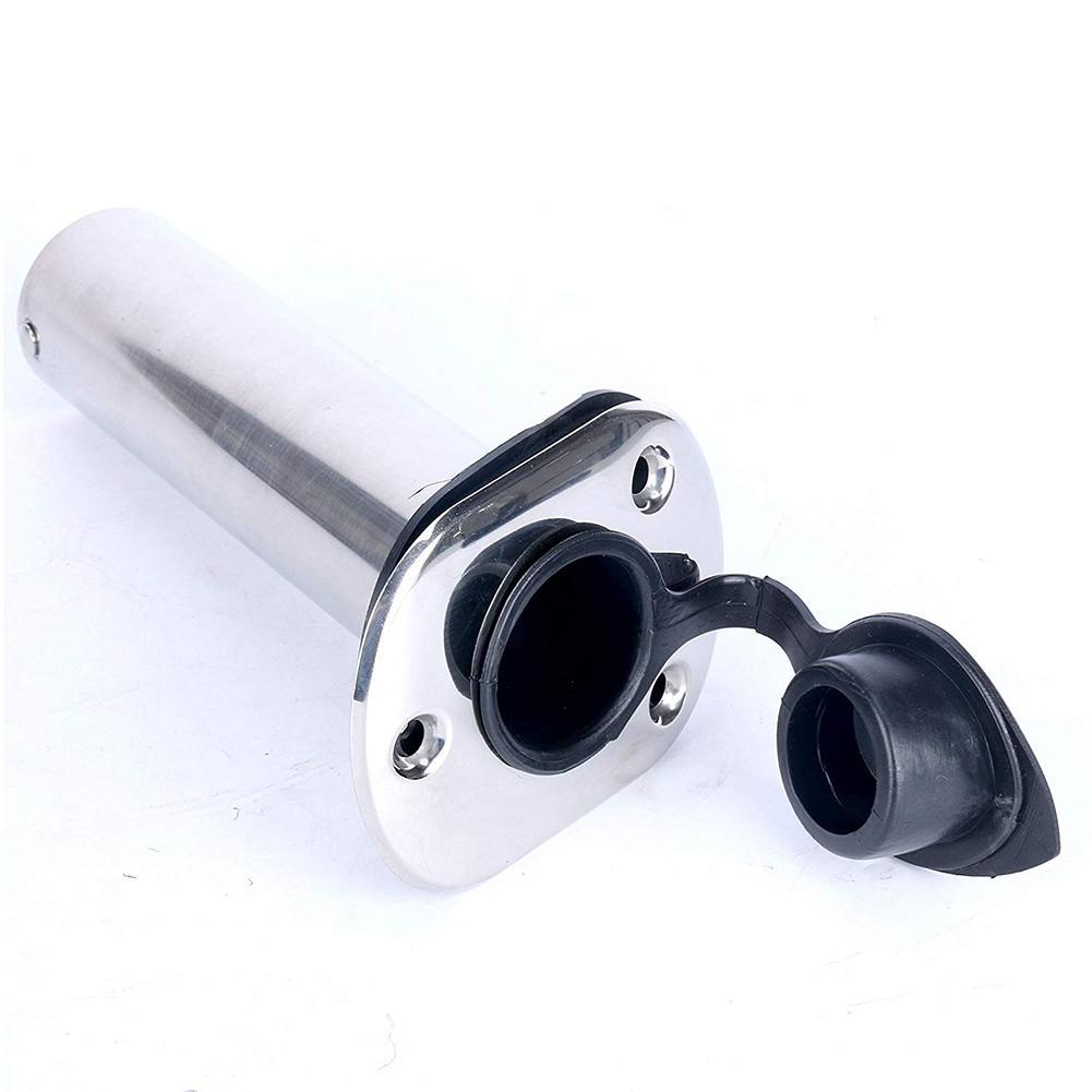 90Degree Fishing Pole Stand Steel Flush Mount Rod Holder For Boat Accessories Marine