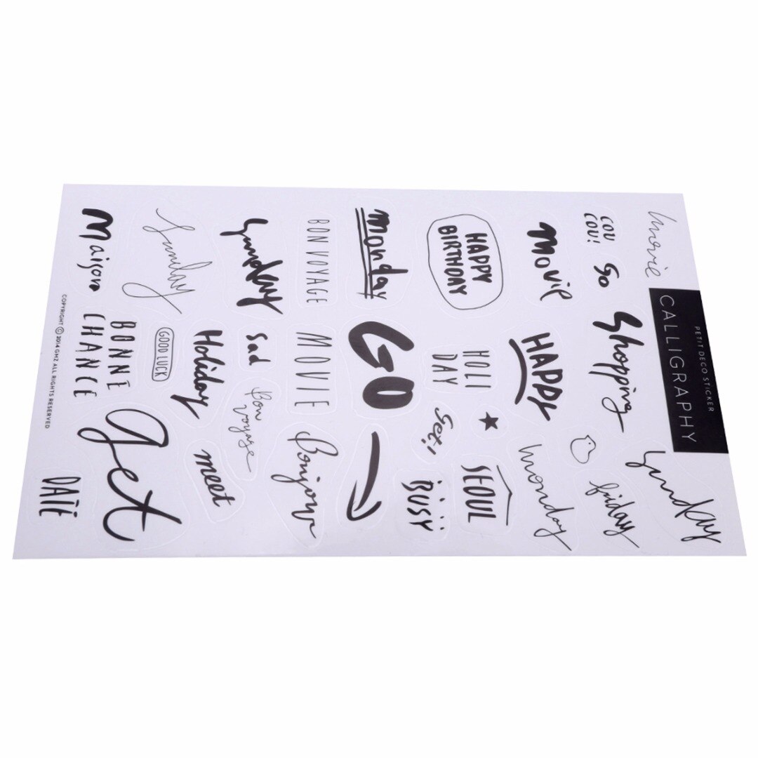 8 Sheets Simple Diary Paper Sticker for Diary Notebook Mobile Phone Journal DIY Ablum Diary Scrapbooking Label Decoration