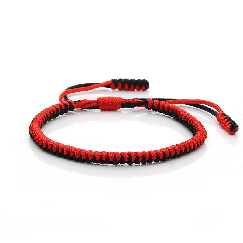Tibetan Buddhist Adjustable Handmade Braided Bracelets & Bangles Original Knots Lucky Rope Charm Bracelet For Women Men Jewelry: style 7