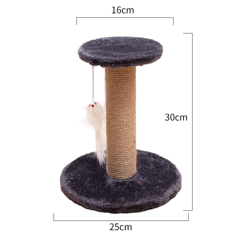 Pet Cat Scratching Post Cat Climbing Frame Pet Interactive Toys for Cats Kittens Sisal Scratch Pole Cat Jumping Scratcher: 1