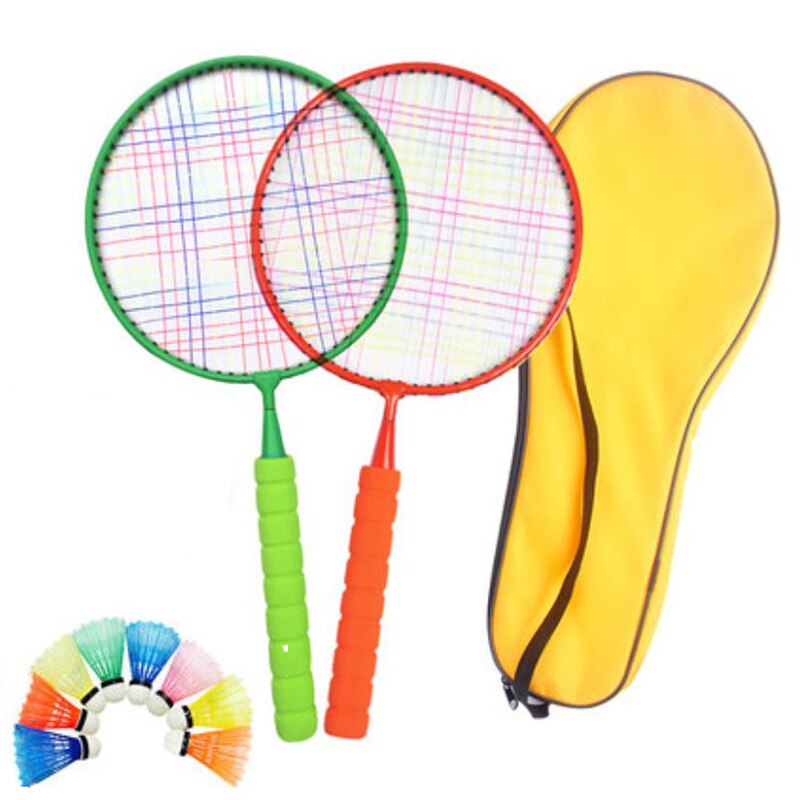 1Set Kunststoff Kinder Tennis Badminton Spielzeug Outdoor Indoor Sport Freizeit Spielzeug Schläger Eltern Kind Interaktive Spielzeug Kinder: 010