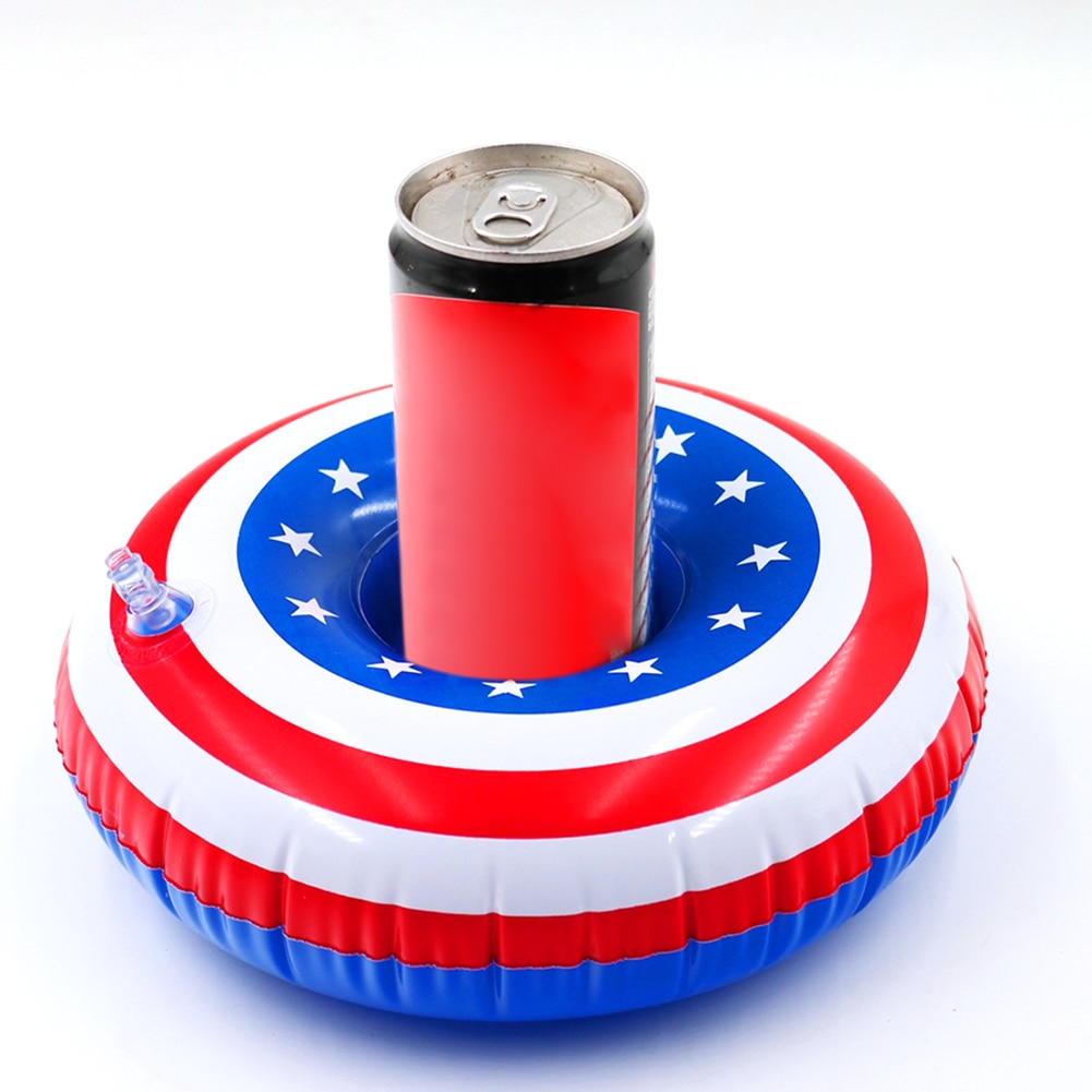 Coaster Drink Water Cup Holder Floating Swimming Pool Party Inflatable PVC Water Swimming Portable Outdoor Elements
