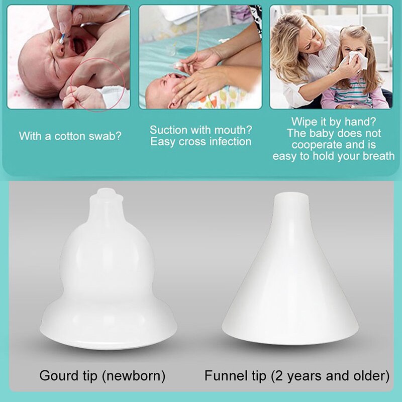 Baby Aspirator Bebe Nose Cleaner Kid Electric Nasal Aspirator Newborn Baby Sucker Cleaner Sniffling Safe Hygienic Nose aspirator