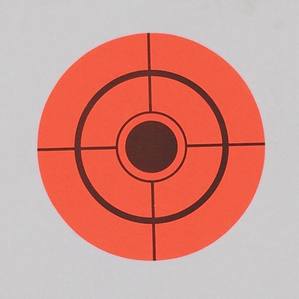 250pcs/roll Targets Orange Self Adhesive Paper Target Stickers