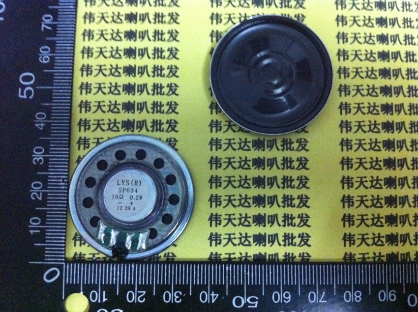 Ultra-dunne mini sound speaker 16 ohm 0.2 watt 16R 0.2 W speaker Diameter 3.6 CM 36 MM dikte 4.5 MM Luidspreker