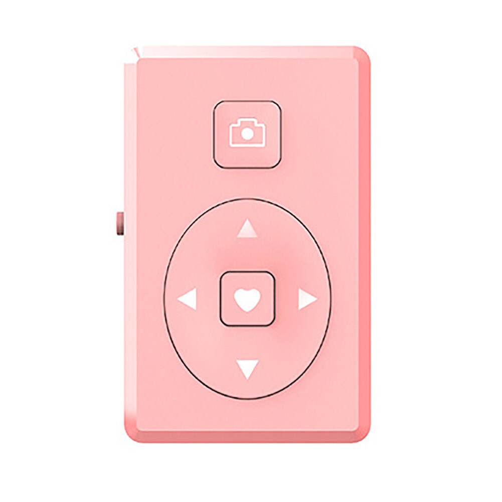 Phone Remote Control Bluetooth Self Timer Video Page Turning Shutter Multifunctional Wireless Remote For Apple iPad Tik Tok: Pink