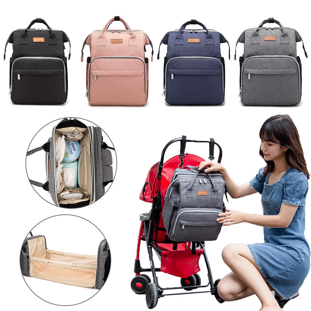 Baby Care Nappy Bag Moms Baby Bag Maternity Diaper Bag Backpack Waterproof Maternity Diaper Backpack With USB Changing Pad